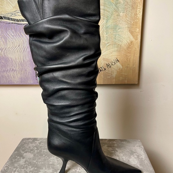 Brand New Luna Michael Kors Black Leather Women's Boots 10M - Picture 10 of 15